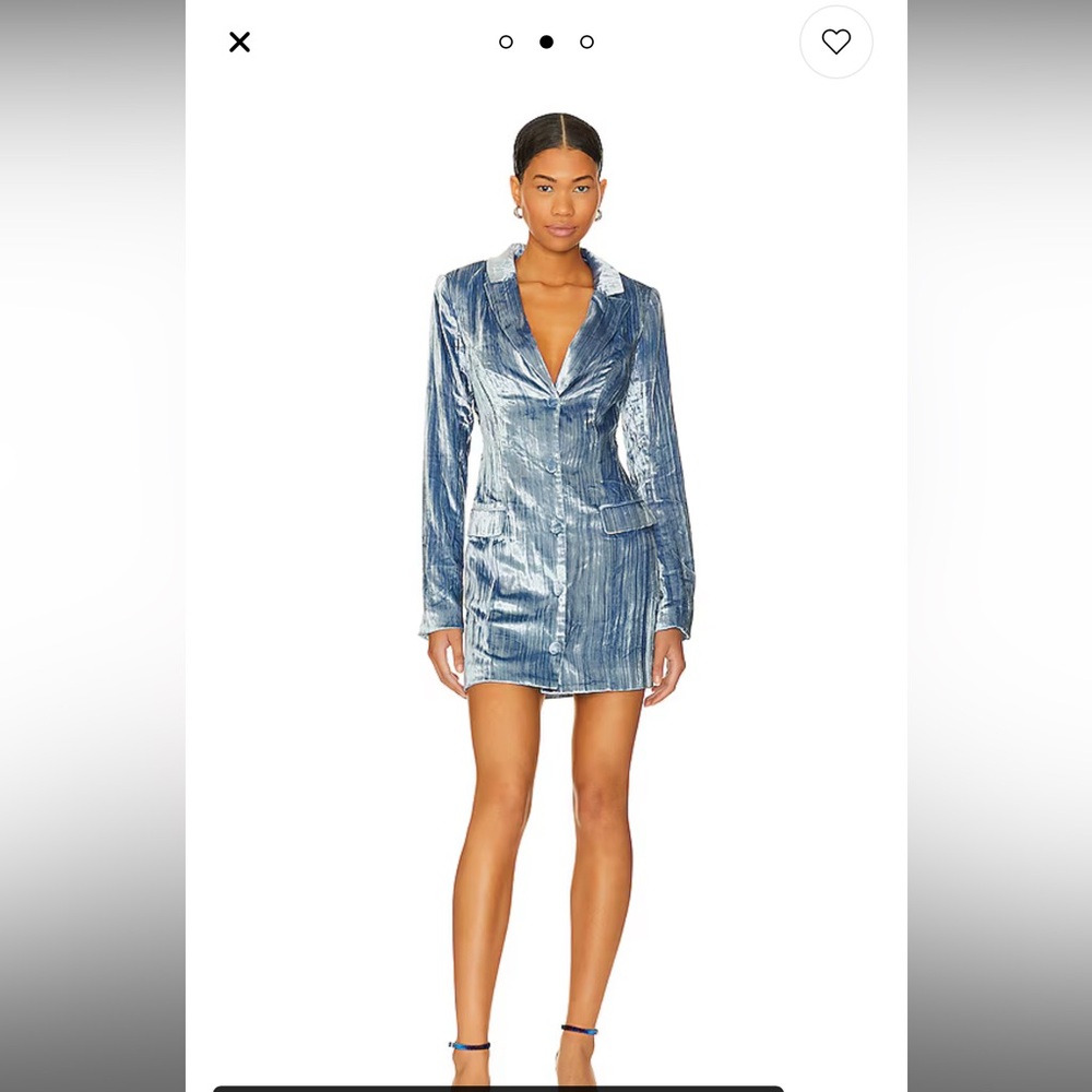 House of Harlow x REVOLVE Oriley Blazer Dress in Light Blue